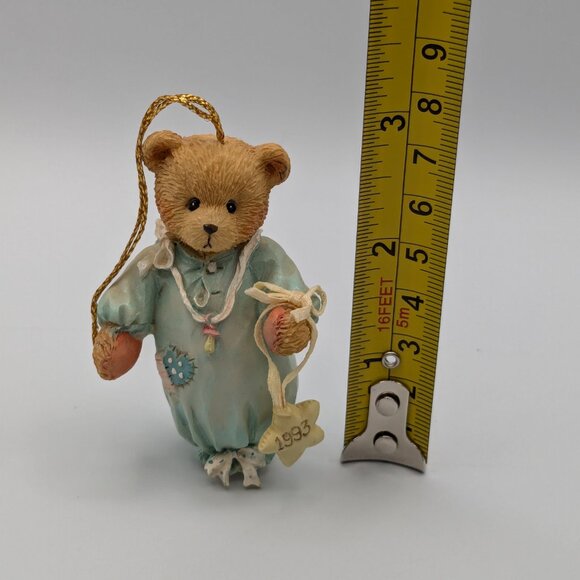 Cherished Teddies Baby Boy's First Christmas Hanging Ornament (913014) 1993 - Picture 8 of 9